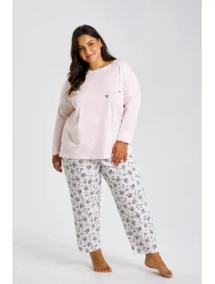 3466 DÁMSKE DLHÉ PYŽAMO ELLA 4XL-6XL