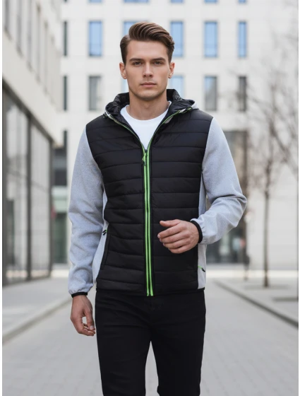 Pánska prechodná prešívaná sivá bunda TX4402 Pánska prechodná prešívaná sivá bunda TX4402