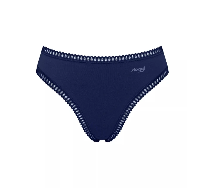 Dámske nohavičky GO Crush High leg C3P - BLUE - modré M008 - SLOGGI Dámske nohavičky GO Crush High leg C3P - BLUE - modré M008 - SLOGGI