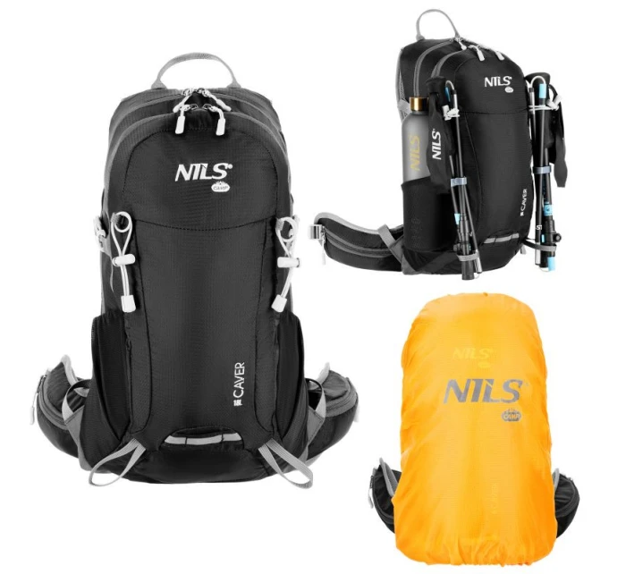 NC1950 TURISTICKÝ BATOH BLACK CAVER 18L NILS CAMP NC1950 TURISTICKÝ BATOH BLACK CAVER 18L NILS CAMP