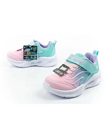 Skechers Color Breeze LED dětská sportovní obuv pro dívky tyrkysová