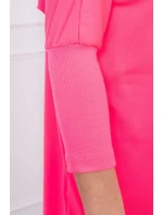 Oversize blúzka ružová neónová