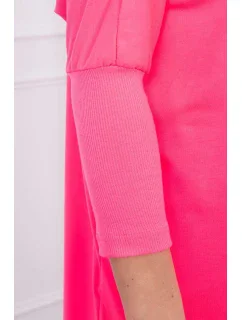 Oversize blúzka ružová neónová