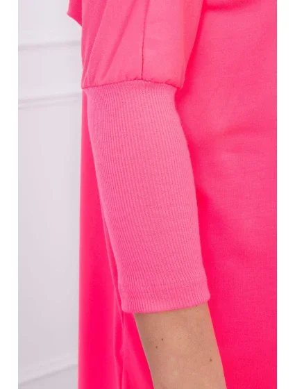 Oversize blúzka ružová neónová