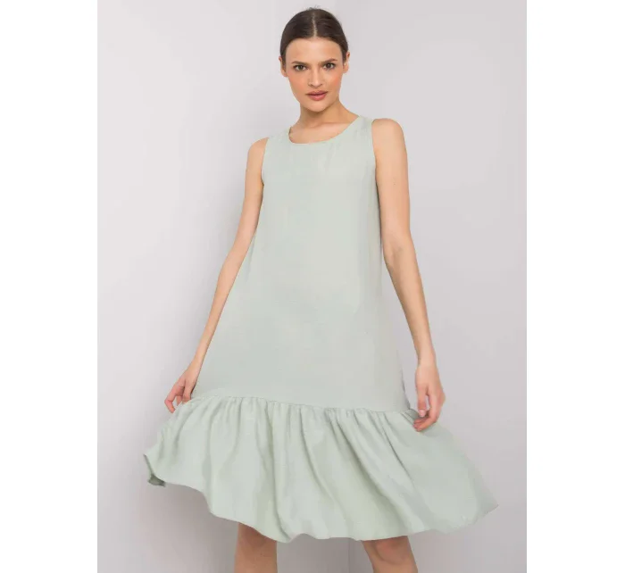 Šaty 328 SK model 15211588 světle zelená - FPrice Šaty 328 SK model 15211588 světle zelená - FPrice