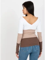 Blúzka RV BZ 8429.18P bielo-hnedá