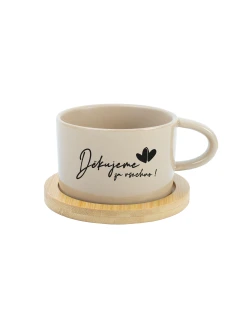 DĚKUJEME ZA VŠECHNO! - krémový hrníček makronka 200 ml