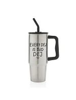 EVERY DEJ IS GUD DEJ - strieborný cestovný termohrnček 900 ml