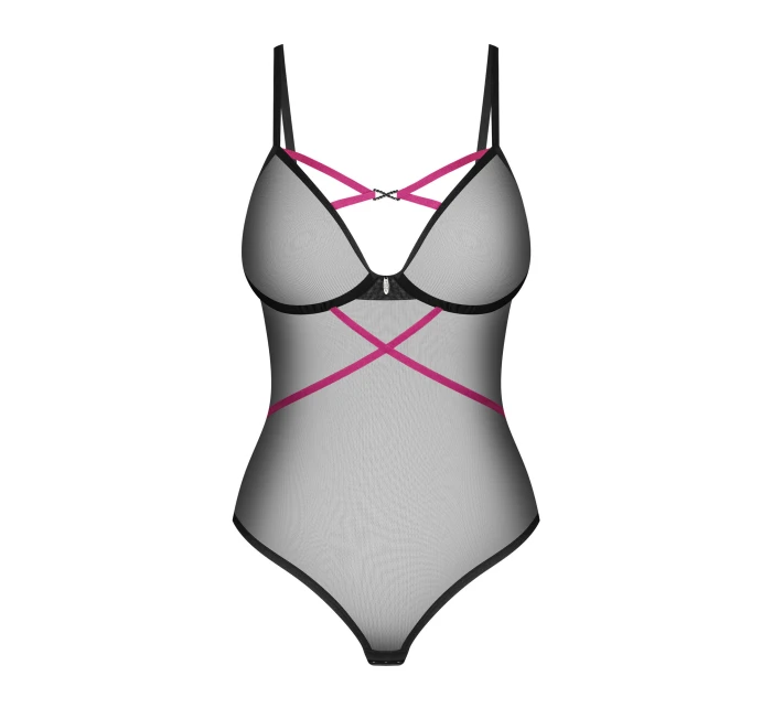 Dámske sexy body Novenes Teddy black - Obsessive