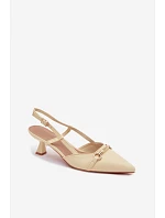 Sandále na podpätku model 227447 Krok vo veľkom štýle