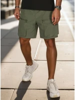Pánské látkové bojové šortky zelené Dstreet model 21988604 - FashionStreet