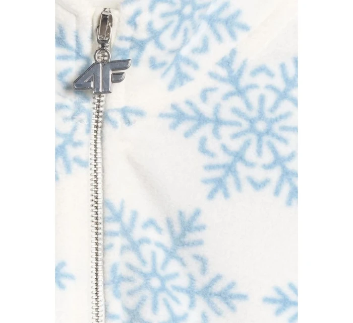 oversize dívčí fleece s potiskem model 21920437 - 4F oversize dívčí fleece s potiskem model 21920437 - 4F