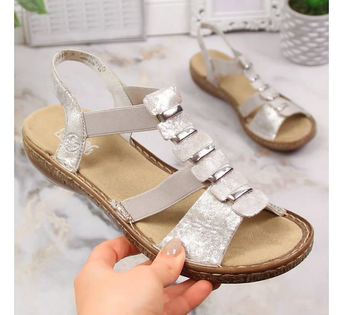 Dámske pohodlné sandále Rieker 62850-90 Dámske pohodlné sandále Rieker 62850-90