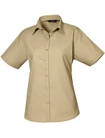 Premier PR 302 Popelínová blúzka s krátkym rukávom 39.0302 khaki Premier PR 302 Popelínová blúzka s krátkym rukávom 39.0302 khaki
