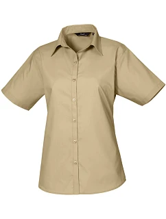 Premier PR 302 Popelínová blúzka s krátkym rukávom 39.0302 khaki