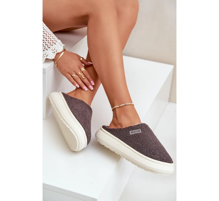 Zateplené Pantofle Na Silné Podešvi Big Star model 21678335 Tmavě Šedé - Big Star Shoes Zateplené Pantofle Na Silné Podešvi Big Star model 21678335 Tmavě Šedé - Big Star Shoes