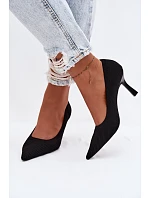 Materiálové Podpatky Lodičky Černé model 22102879 - Boto