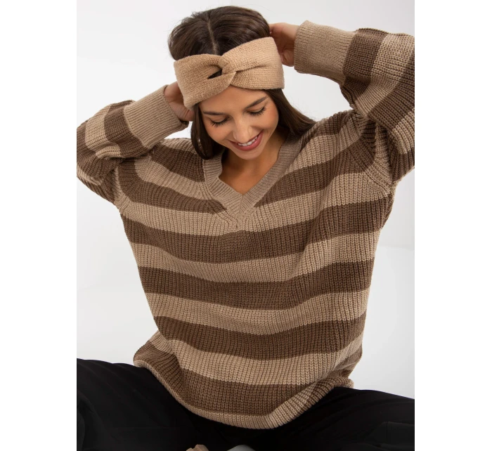 Dámsky sveter LC SW 8030 tmavo lila Dámsky sveter LC SW 8030 tmavo lila