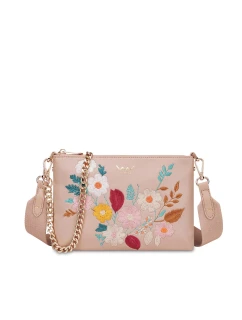 Dámska kabelka Vuch Lylann Flowers Beige