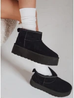 Dámské černé semišové sněhule Dstreet model 21994461 - FashionStreet