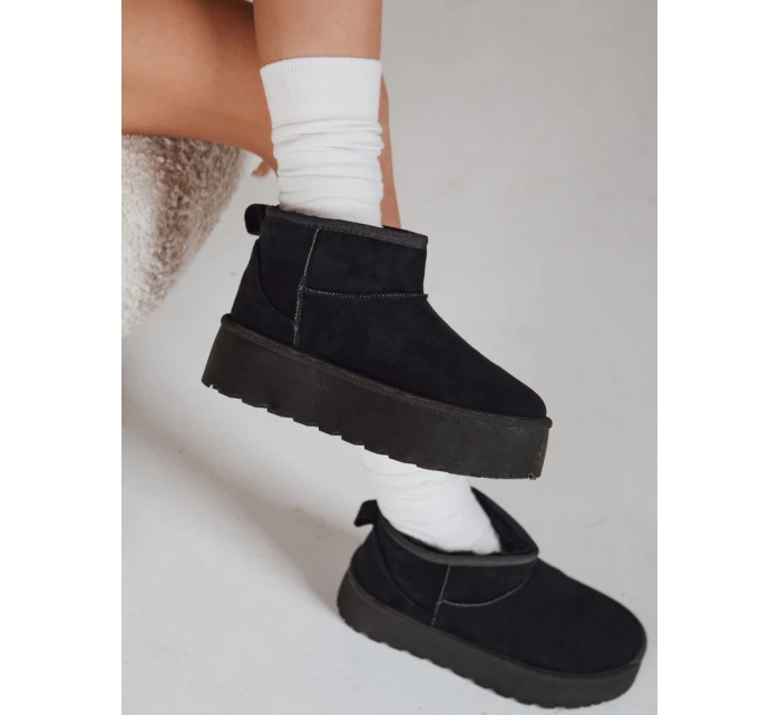 Dámské černé semišové sněhule Dstreet model 21994461 - FashionStreet