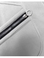 Svetlosivá dámska mikina so svetríkovou kapucňou (AMG-312A)