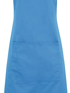 Premier PR 154 Zástěra s laclem a kapsou na břiše "Colours" 39.0154 sapphire