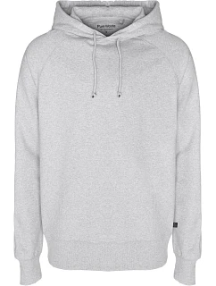 Pure Waste HDUB Unisex mikina s kapucňou 74.HDUB šedá melírovaná