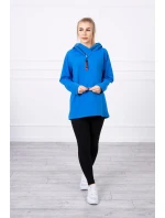 model 18745490 tunika s kapucí Oversize na zip - K-Fashion