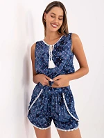 Šortky AT SN 2501A.02 tmavo modrá