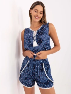 Šortky AT SN 2501A.02 tmavo modrá