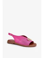 Sandále na remienkoch A8228 pink - Yolera