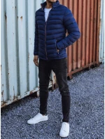 Pánska prechodná prešívaná bunda tmavomodrá TX4934