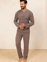 Regina 490 long/r M-2XL Z25/26 pánske froté pyžamo