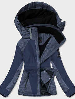 Dámska zimná lyžiarska bunda navy blue/melange (b2356)