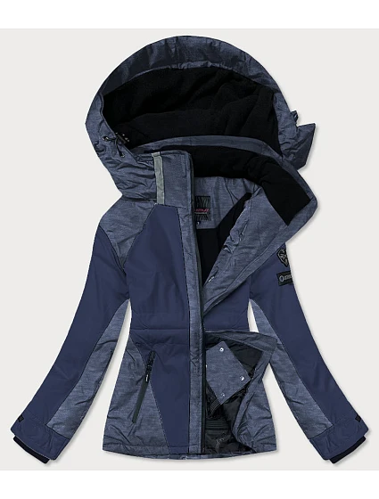 Dámska zimná lyžiarska bunda navy blue/melange (b2356) Dámska zimná lyžiarska bunda navy blue/melange (b2356)