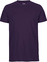 Neutral O 61001 Pánske tričko z bio bavlny 77.6101 fialové