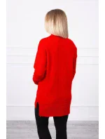 Sveter so stojačikom červený Sveter so stojačikom červený
