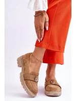 Eleganckie Zamszowe Mokasyny Ciemnobeżowe Laverne Eleganckie Zamszowe Mokasyny Ciemnobeżowe Laverne