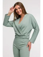 B292 Zavinovacie tričko - mentolové