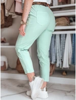 Dámské kalhoty s páskem mint Dstreet model 21987145 - FashionStreet