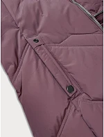 Dámska plus size zimná bunda s kapucňou S'west fialová (B8300-71) Dámska plus size zimná bunda s kapucňou S'west fialová (B8300-71)