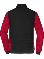 JN Pánská hybridní bunda 02. black/red melange model 22415328 - Daiber JN Pánská hybridní bunda 02. black/red melange model 22415328 - Daiber