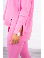 Souprava s oversize halenkou světle růžová Souprava s oversize halenkou světle růžová