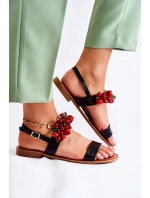 Módní sandály s korálky Černá model 21591699 - Boto Módní sandály s korálky Černá model 21591699 - Boto