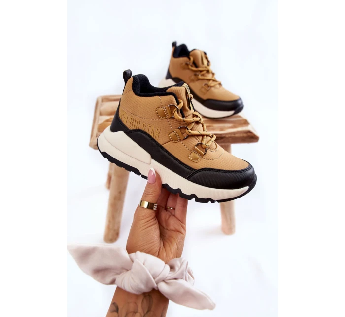 Dětské boty Memory Foam Big Star model 21601095 velbloud - Big Star Shoes Dětské boty Memory Foam Big Star model 21601095 velbloud - Big Star Shoes