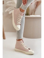 Dámské Tenisky Zateplené Z Eko Kůže Růžové Big Star model 21669440 - Big Star Shoes