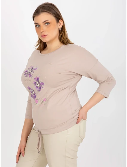 Dámska blúzka RV BZ 8457.47P béžová - FPrice