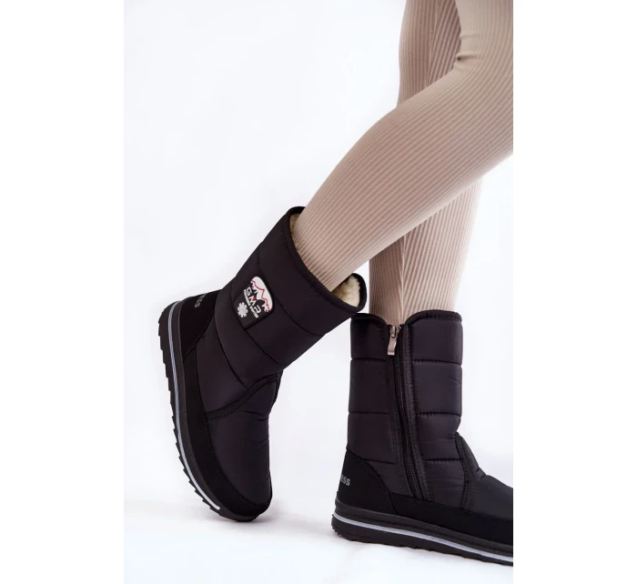 Dámske snežnice so zipsom Progress PROGJ-21-09 Black Dámske snežnice so zipsom Progress PROGJ-21-09 Black