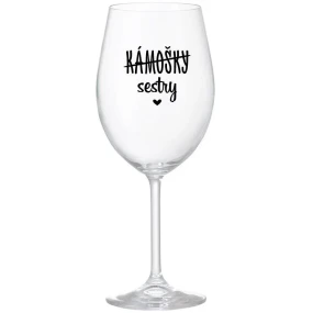 KÁMOŠKY - SESTRY - čirá sklenice na víno 350 ml KÁMOŠKY - SESTRY - čirá sklenice na víno 350 ml